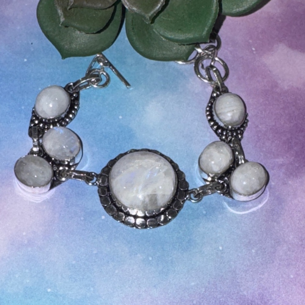 Silver Moonstone Bracelet